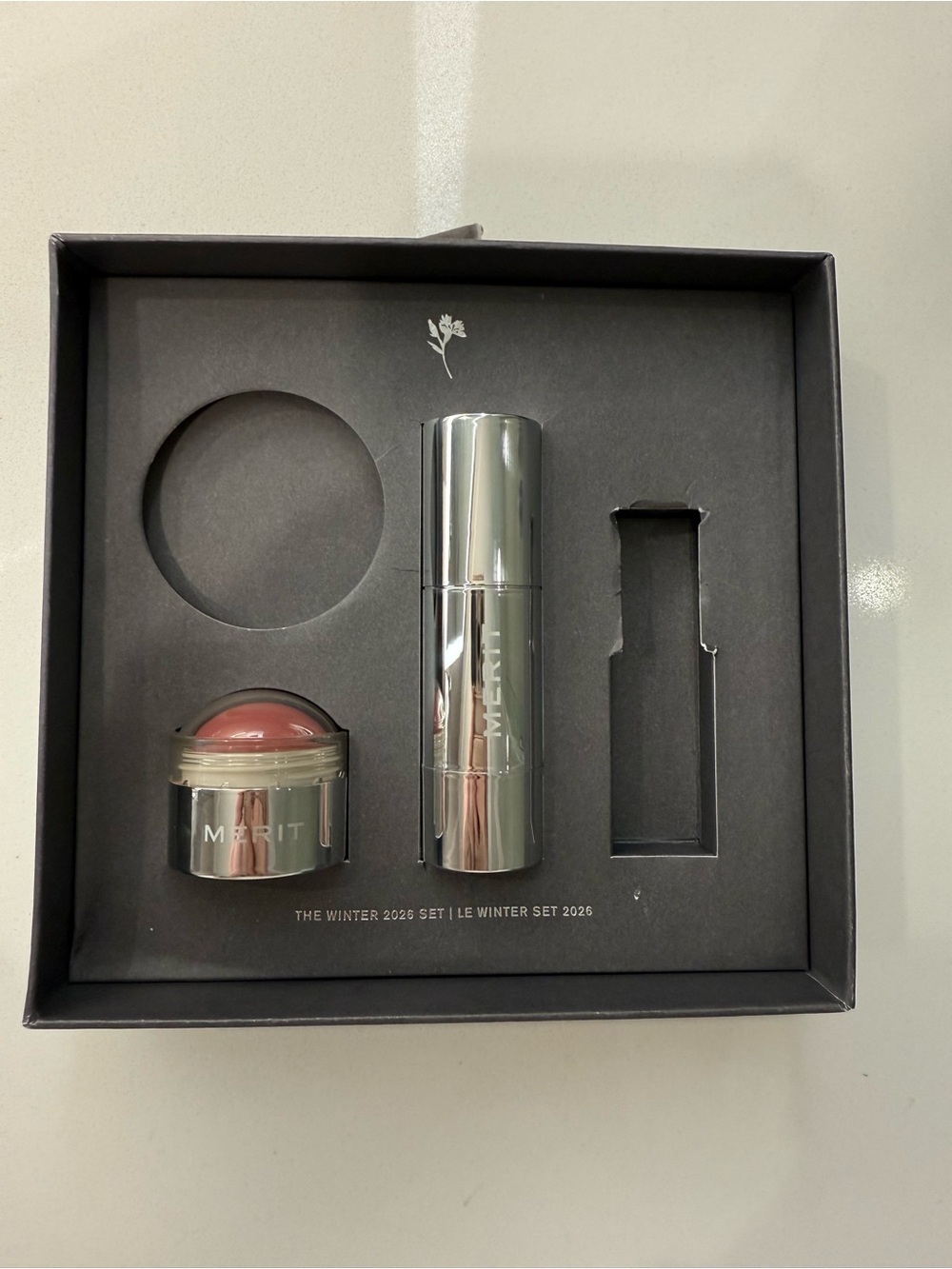 Merit c Erdem Cheek & Glow Duo — carnation Cream Blush & Tulle Sheer Balm